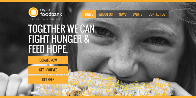 Food Bank Regina Website Design